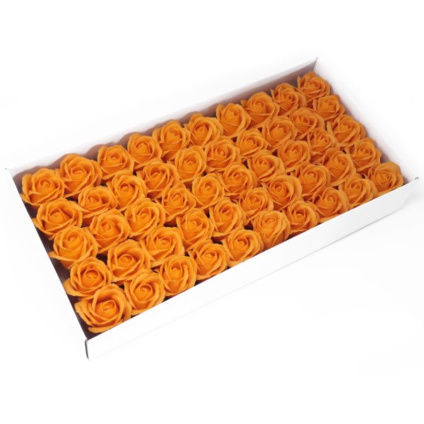 50x Flores Artesanas de sabão - laranja