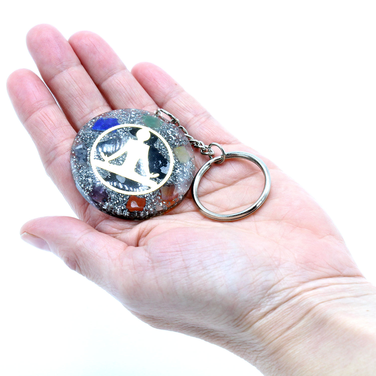 38576 Orgonite Power Keyring - Buddha Seven Chakra - Image 5