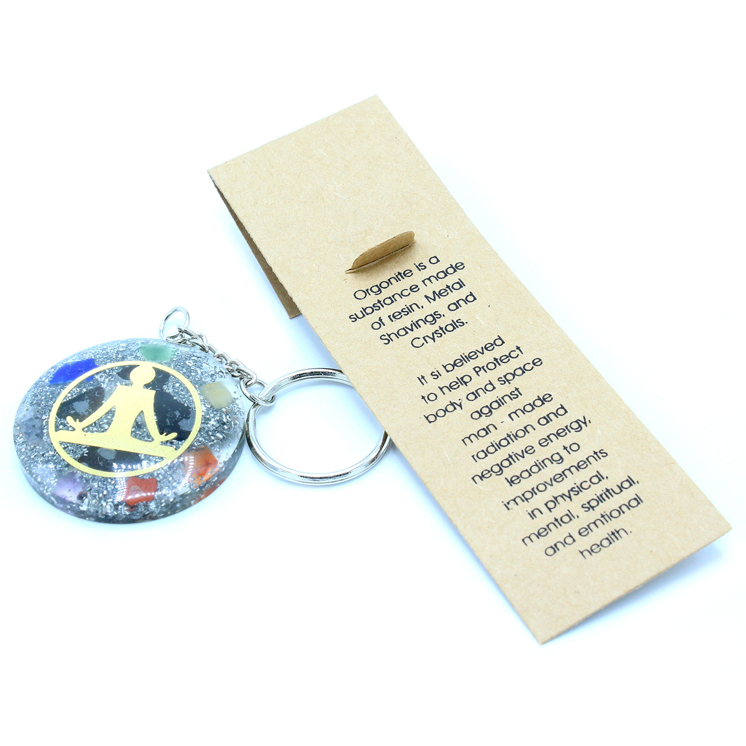 38577 Orgonite Power Keyring - Buddha Seven Chakra - Image 4