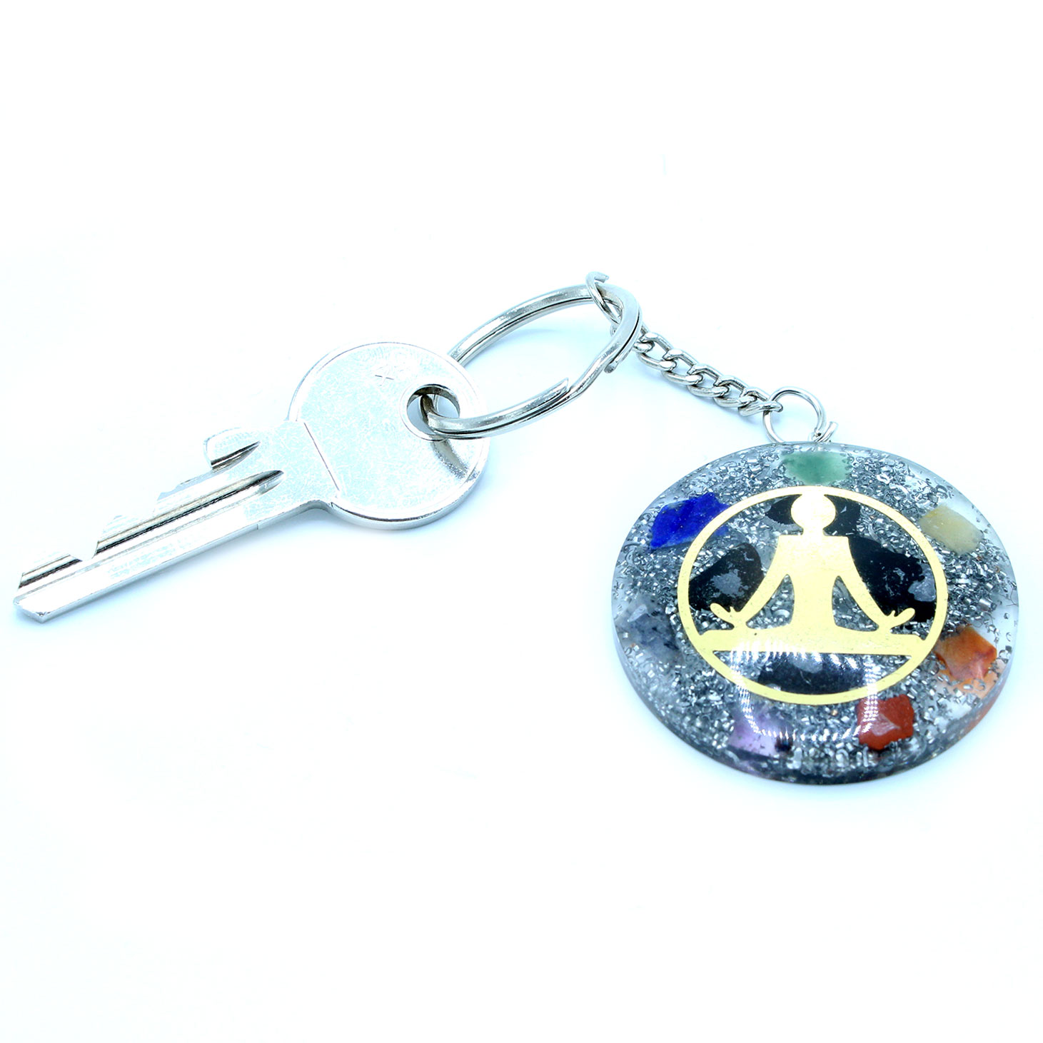 38578 Orgonite Power Keyring - Buddha Seven Chakra - Image 3