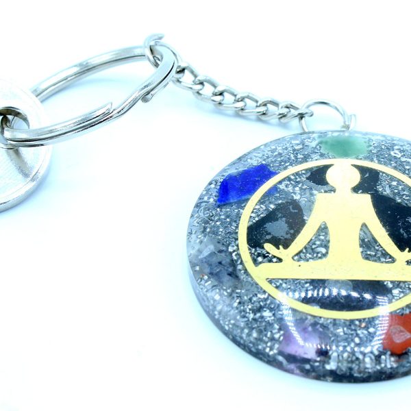 Orgonite Power Keyring - Buddha Seven Chakra