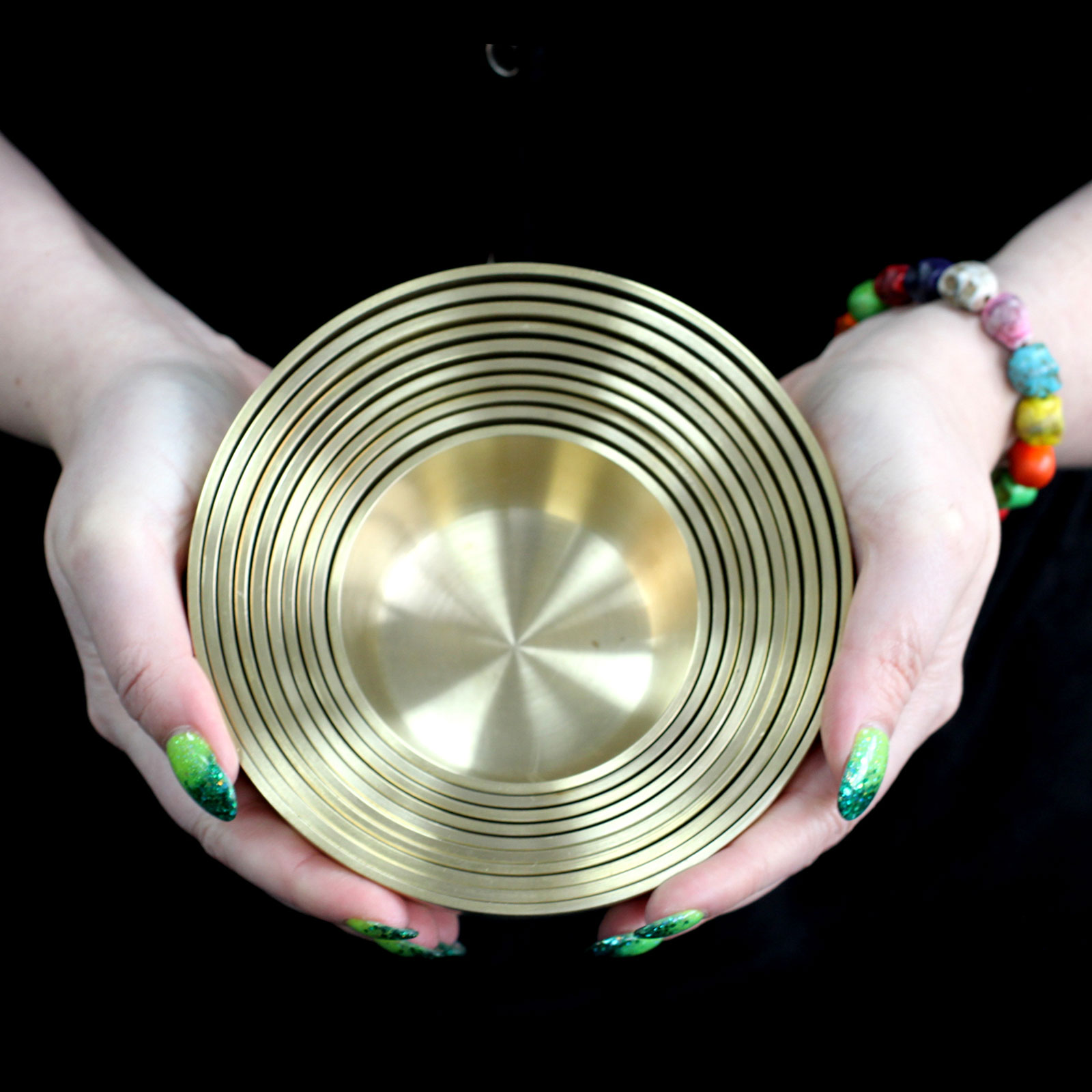 40938 Conjunto de 10 tigelas de metal Bell - Image 3