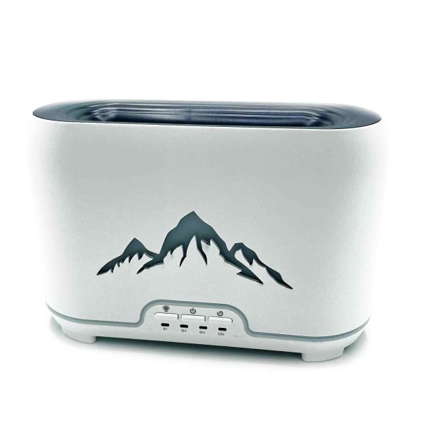 Difusor de Aroma Himalayas - USB-C - Controle Remoto - Efeito Chama TOMADA UK