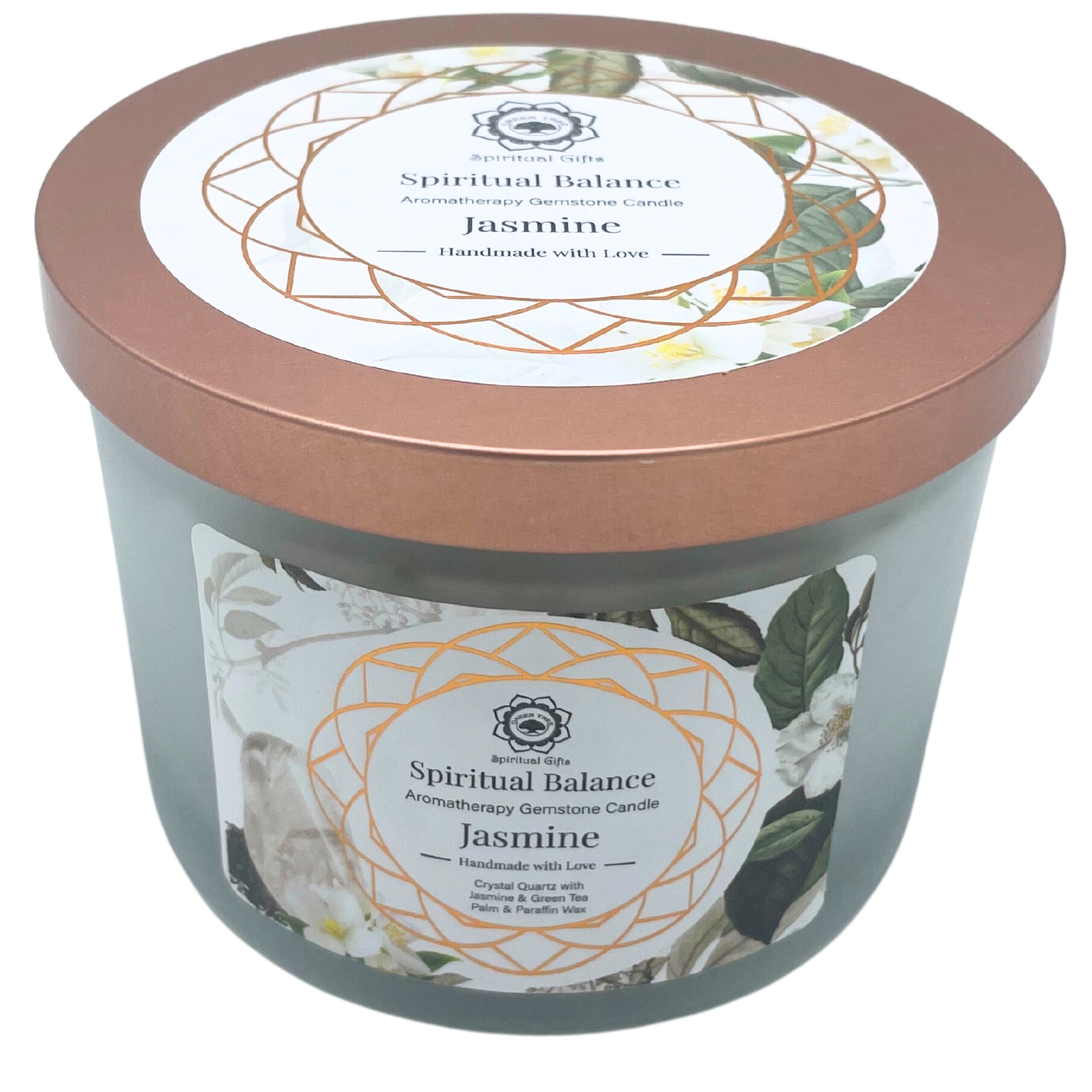 59536 Vela de Jasmim e Quartzo Cristalino - Equilíbrio Espiritual - Image 5