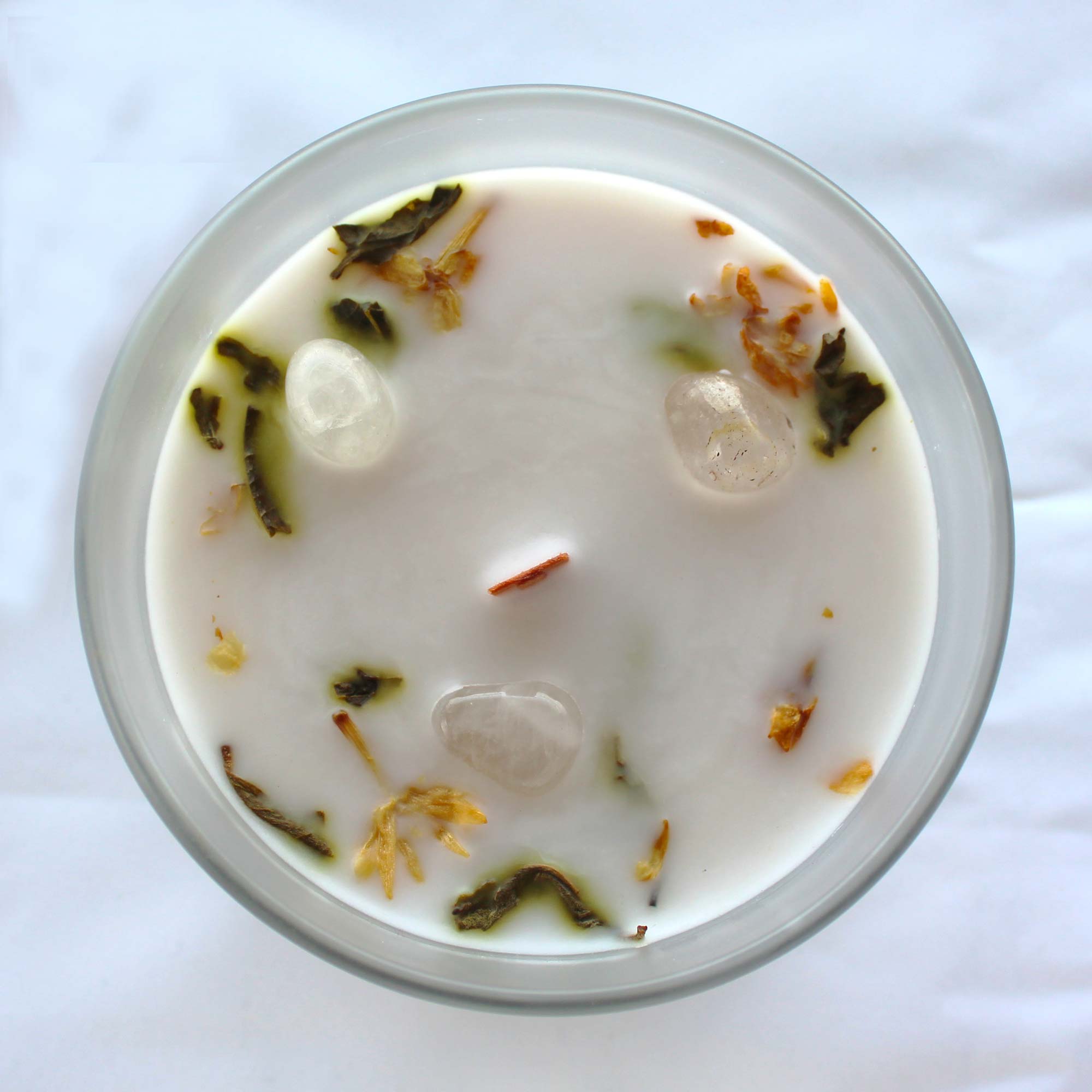 59566 Vela de Jasmim e Quartzo Cristalino - Equilíbrio Espiritual - Image 4