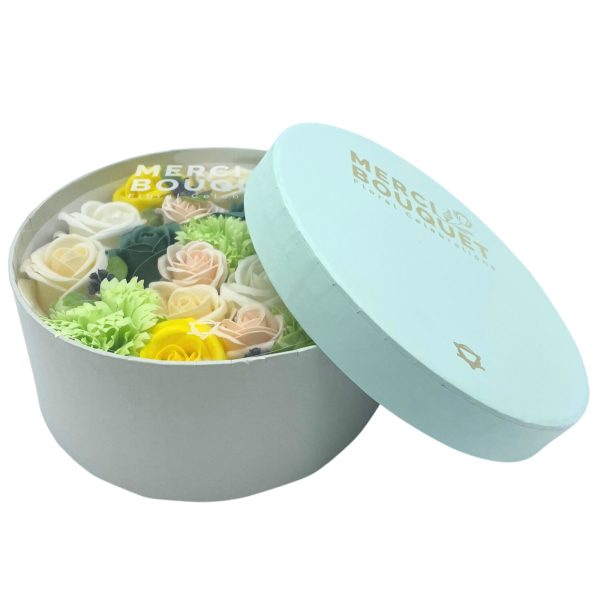 Caixa Redonda - Celebrações da Primavera - Amarelo e verde