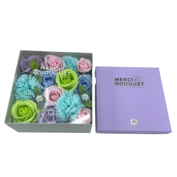 Caixa Quadrada - Benção para Bebés - Azul