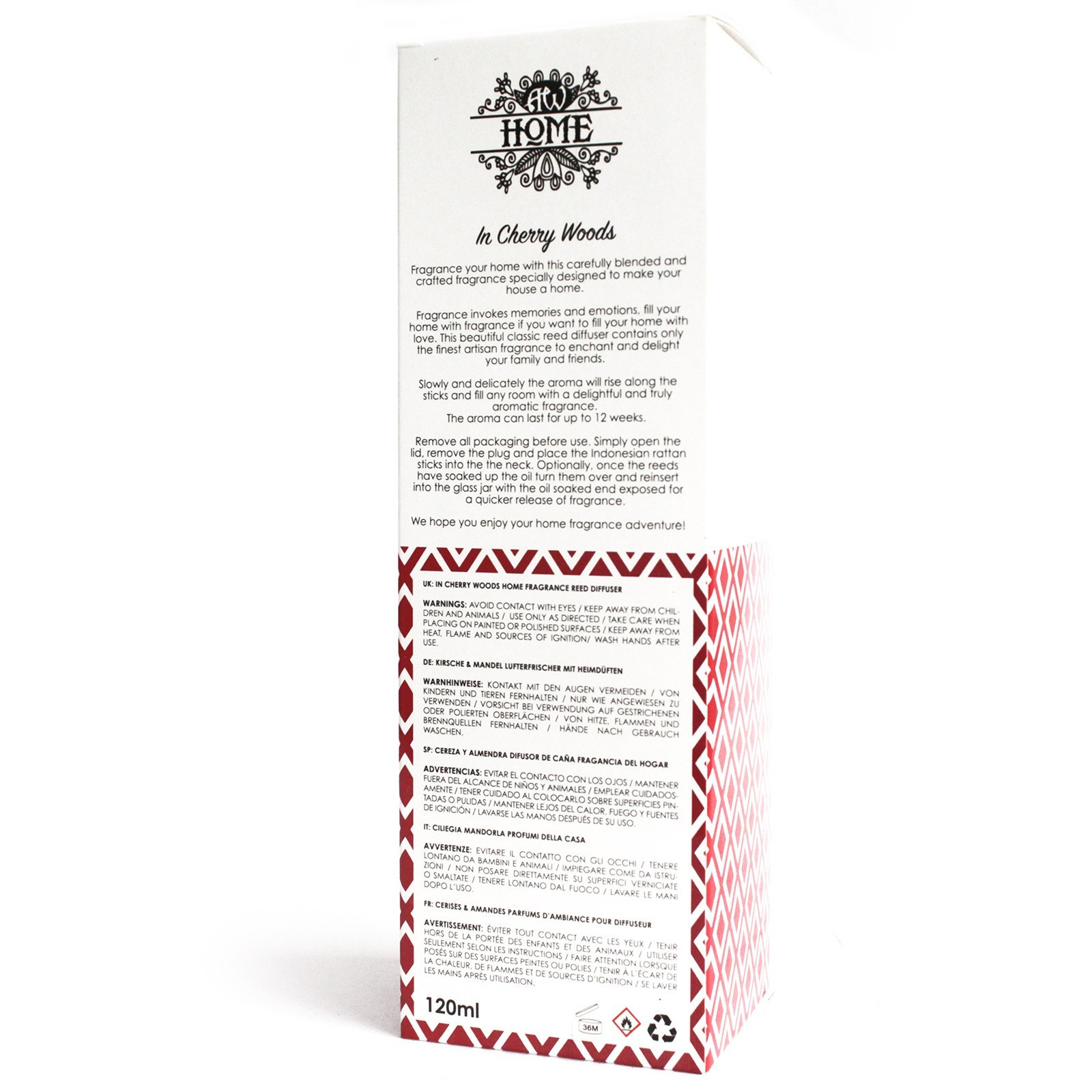 621 Difusor de palheta 120ml - cereja - Image 5