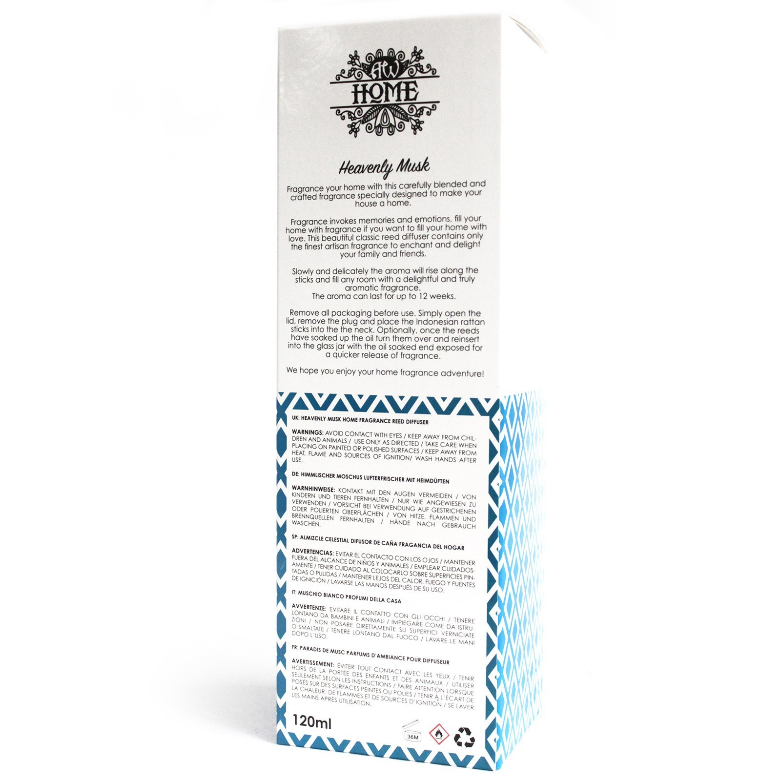 645 Difusor de palheta 120ml - Musk celestial - Image 4