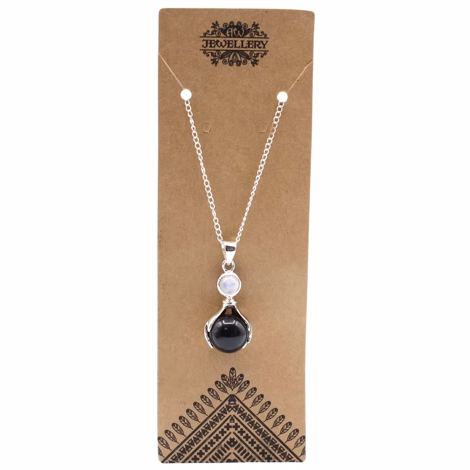 ef8911d7 Pingente de Pedras Curativas para Mãos - Ágata Negra - Image 2