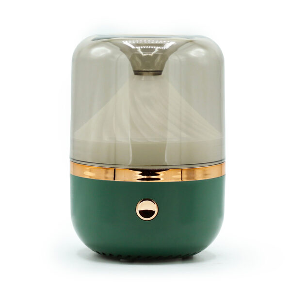 Difusor de Aroma Urbano Verde e Bronze - USB - Mudança de Cor