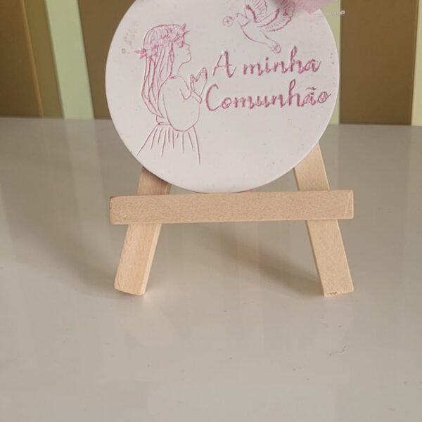 Placa em Gesso Perfumado – Primeira Comunhão (Menina)